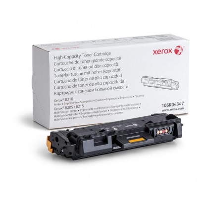 106R04347 106R04347 Xerox Xerox Genuine B205 / B210 / B215 Black High Capacity Toner Cartridge (3000 pages) - 106R04347