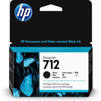 3ED70A 3ED70A HP 712 38-ml Black DesignJet Ink Cartridge