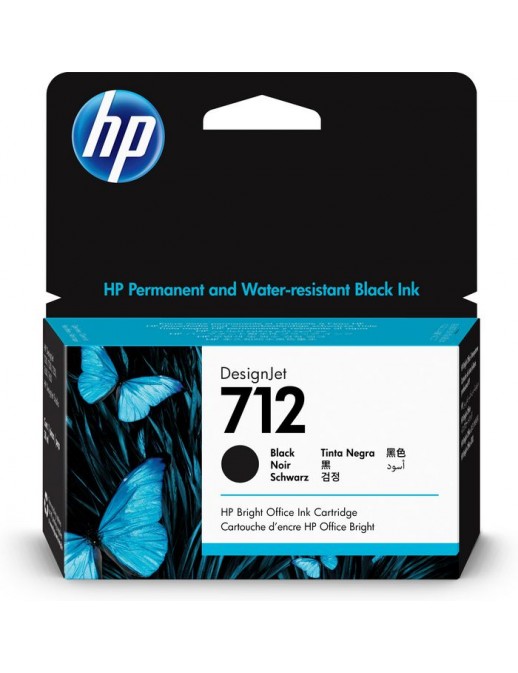 3ED70A 3ED70A HP 712 38-ml Black DesignJet Ink Cartridge