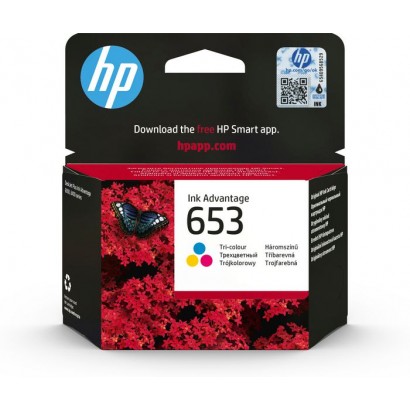 3YM74AE#BHL 3YM74AEBHL HP 653 Tri-color Original Ink Advantage