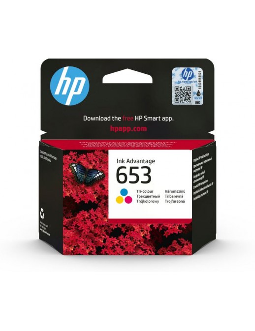 3YM74AE#BHL 3YM74AEBHL HP 653 Tri-color Original Ink Advantage