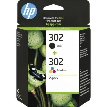 X4D37AE X4D37AE HP 302 2-pack Black/Tri-colour Original Ink Cartridges