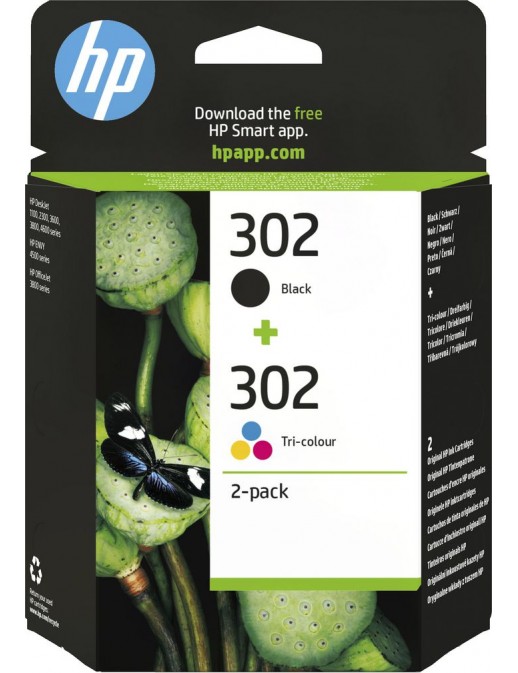 X4D37AE X4D37AE HP 302 2-pack Black/Tri-colour Original Ink Cartridges