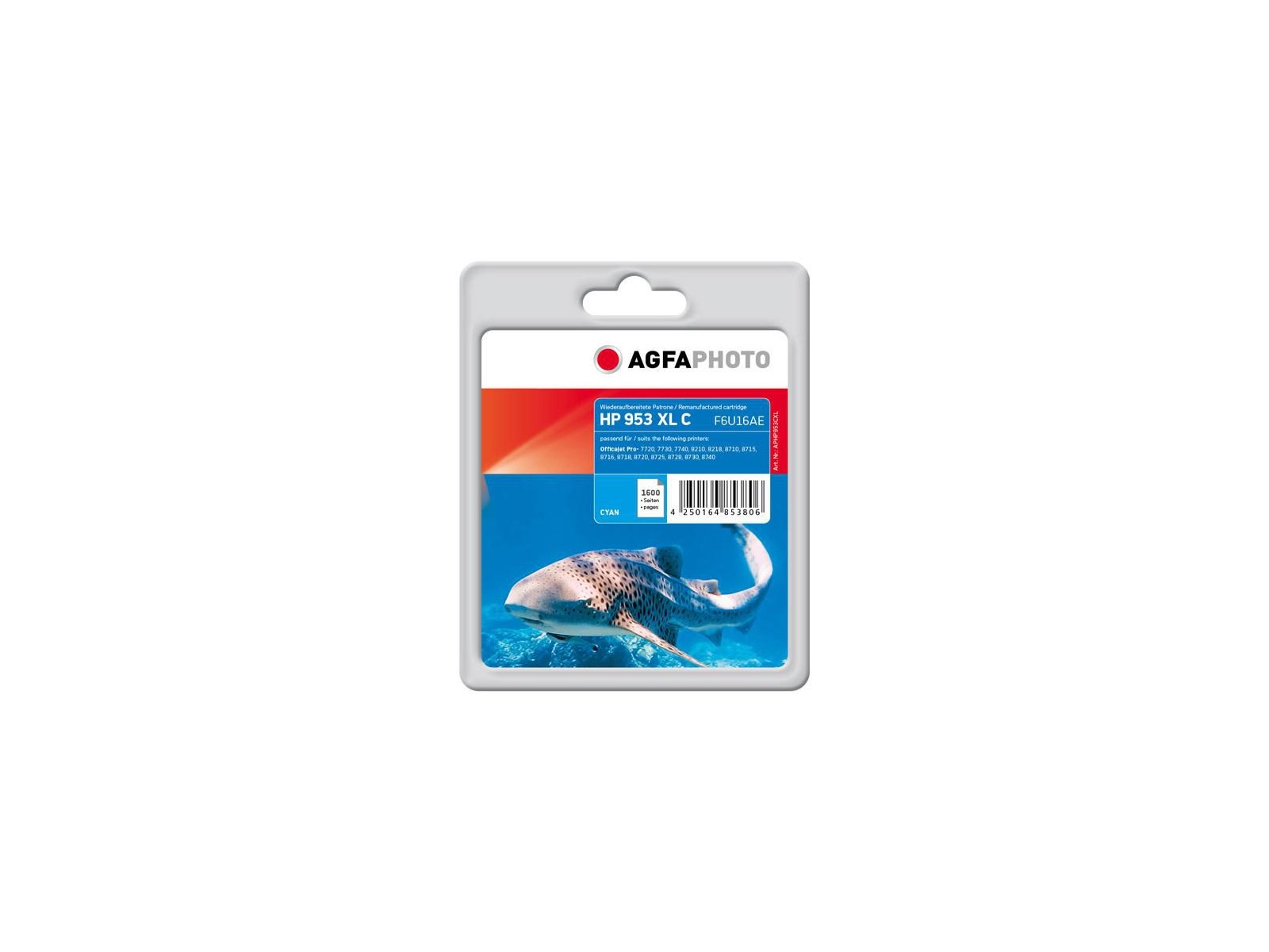 APHP953CXL APHP953CXL AgfaPhoto Cyan, 1600p, OfficeJet Pro 77**/82**/87**