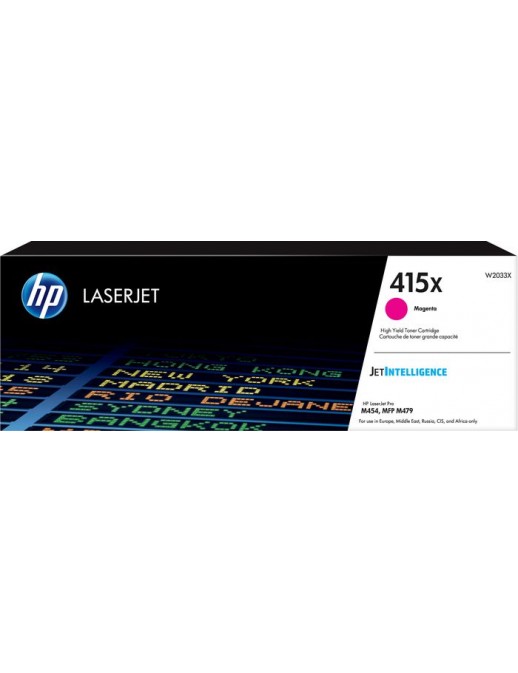 W2033X W2033X HP 415X High Yield Magenta Original LaserJet Toner Cartridge
