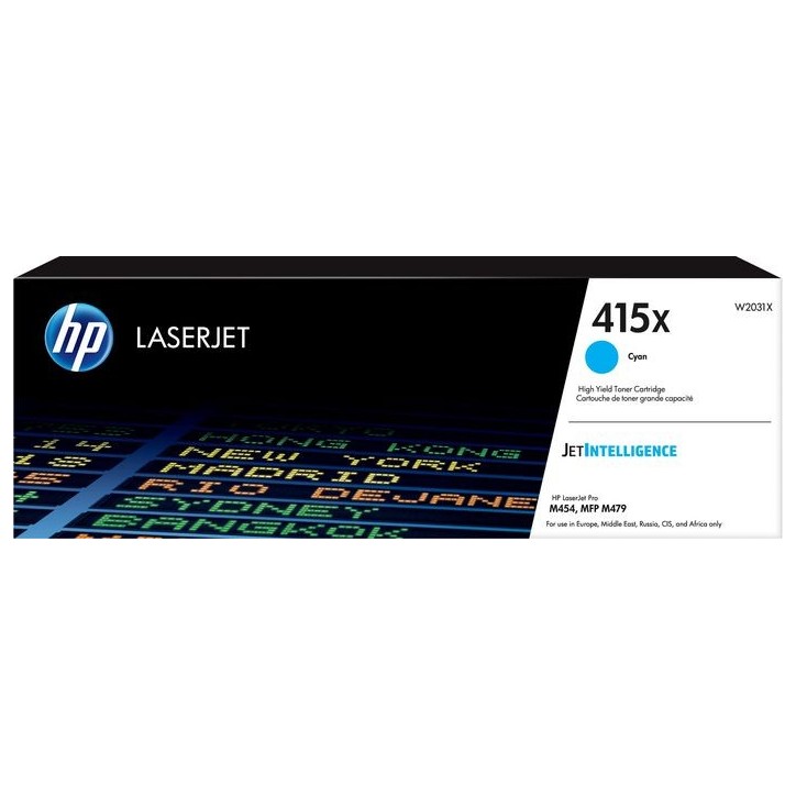 W2031X HP 415X High Yield Cyan Original LaserJet Toner Cartridge