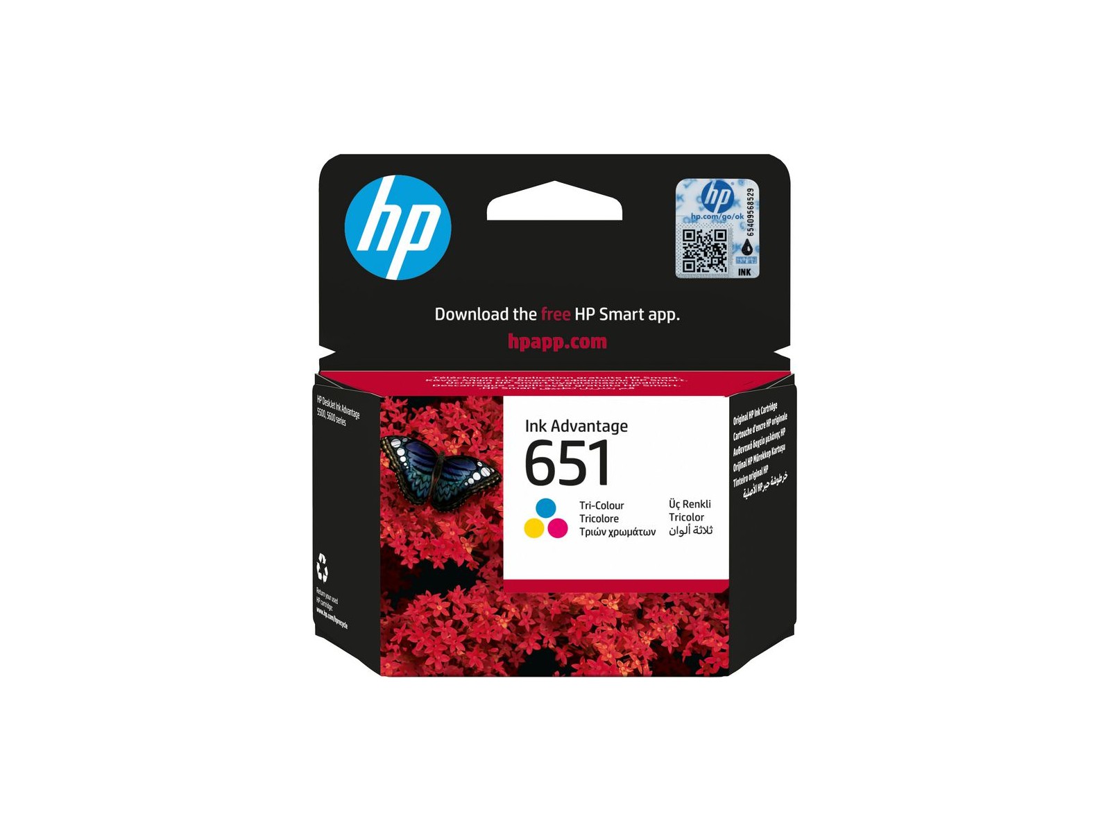 C2P11AE#BHK C2P11AEBHK HP 651 Tri-color Original Ink Advantage Cartridge