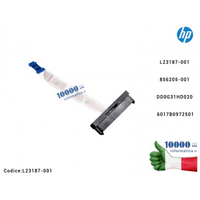 L23187-001 Cavo Connettore Hard Disk HDD SATA HP 240 G8 245 G7 14S-DM 14S-DP 14S-ER L23187-001 856205-001 DD0G31HD020 6017B09...