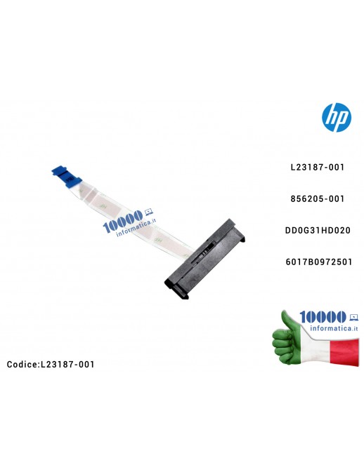 L23187-001 Cavo Connettore Hard Disk HDD SATA HP 240 G8 245 G7 14S-DM 14S-DP 14S-ER L23187-001 856205-001 DD0G31HD020 6017B09...