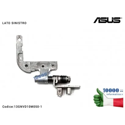 13GNVD10M050-1 Cerniera Hinge [SX] ASUS K50 F52Q K50I K50F K50C K50AB K50N K50IJ X5DC X5DIN [LATO SINISTRO]
