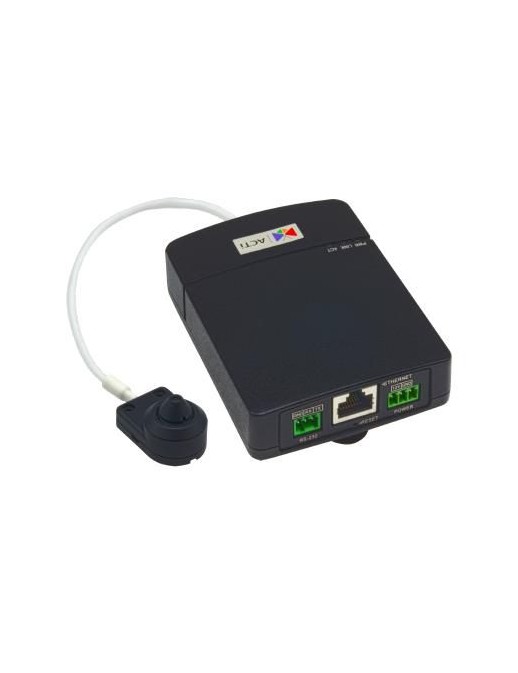 Q113 Q113 ACTi 2MP, Indoor, L-Shape, Pinhole Covert, WDR, SLLS, Fixed lens, f3.7mm/F2.5 (HOV:84.5°), H.264, 1080p/30fps, 2D+3...