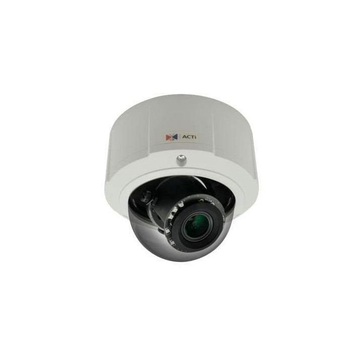 E815 ACTi 5MP, Outdoor, Zoom, Dome, D/N, Adaptive IR, WDR, 4.3x Zoom, f3.1-13.3mm/F1.4-4.0 (HOV:64.74°-25.8°), P-Iris, Auto Focu