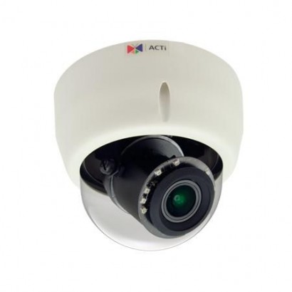 E618 E618 ACTi 3MP, Indoor, Zoom, Dome, D/N, Adaptive IR, WDR, 4.3x Zoom, f3.1-13.3mm/F1.4-4.0 (HOV:64.4°-26.4°), P-Iris, Aut...