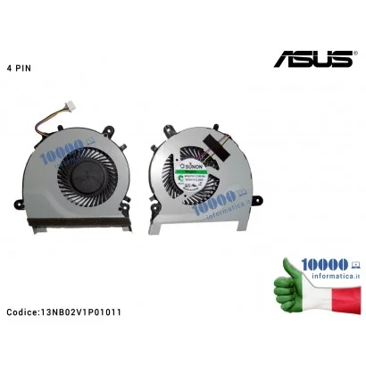 13NB02V1P01011 Ventola Fan CPU ASUS VivoBook S451 S451LA S451LB A451 A451C A451CA A451L A451CM A451LA (4 PIN) MF60070V1-C190-...