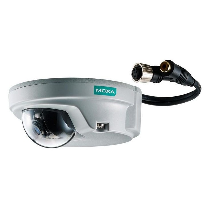 49285 Moxa 1/2.7” HD progressive scan CMOS, 1280 x 720 30 fps, 8.0 mm, F1.8, 0.2 Lux, PoE, IP 66, 10/100BaseT(X), RJ-45 VPORT P0