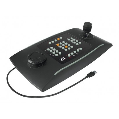 DCZ DCZ Pelco Universal keyboard for managing CCTV applications from PC, USB 2.0, 1.4kg, Black