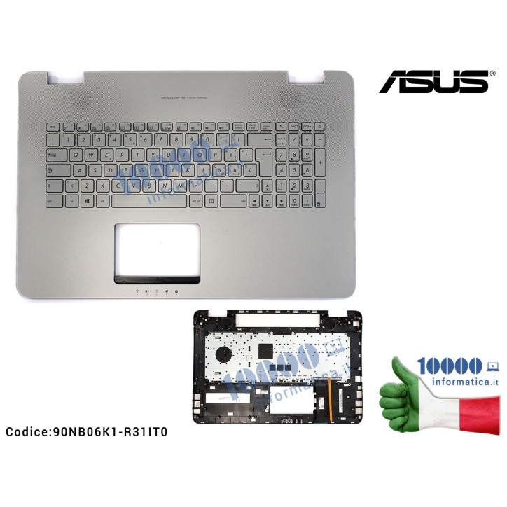 Tastiera Italiana Completa di Top Case Superiore ASUS N751JK N751JX [Retroilluminata] 13NB06K1AM1331 0KNB0-662BIT00 AEBK3I00010 