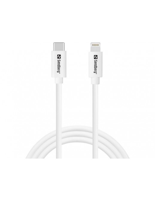136-58 136-58 Sandberg USB-C PD to Lightning MFI, 1M NONE - Only use for non-battery items