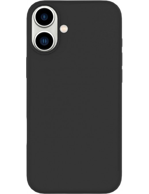 ES67120051-BULK ES67120051-BULK eSTUFF iPhone 16 Plus INFINITE RIGA Silicone Cover - Black - 76% recycled material Apple iPho...