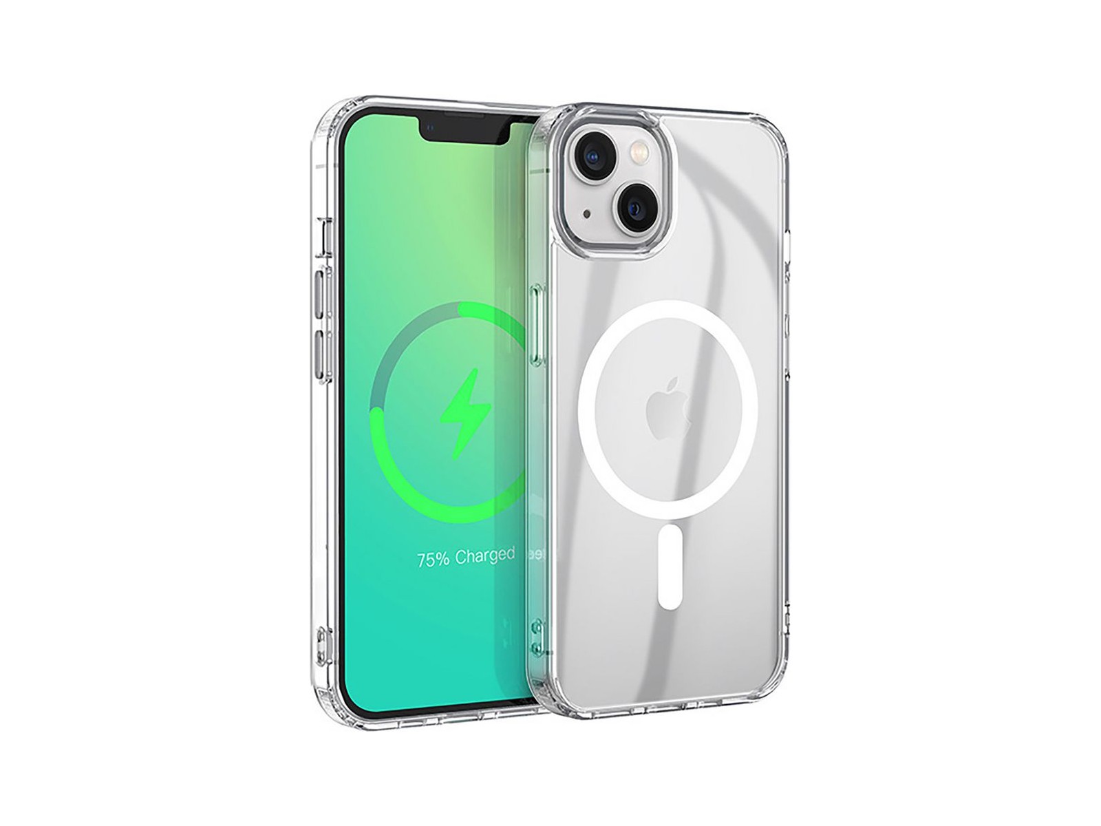 ES67141000 ES67141000 eSTUFF iPhone 14 INFINITE OSLO Magnetic Hybrid Cover - Transparent - 86% recycled plastic ES67140005 Ap...