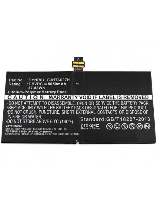 MBXTAB-BA073 MBXTAB-BA073 CoreParts Battery for Microsoft Tablet 37.88Wh Li-Pol 7.5V 5050mAh Black for Microsoft Tablet 1724,...
