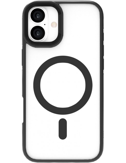 ES67141100 ES67141100 eSTUFF iPhone 16 INFINITE HELSINKI Magnetic Stand Cover - Black - 86% recycled Plastic Apple iPhone 16