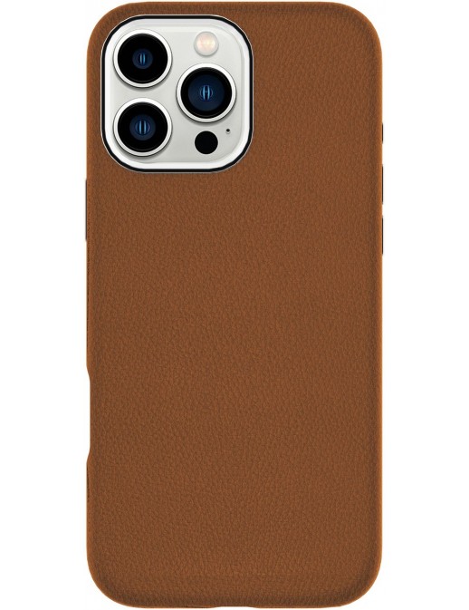 ES67160025 ES67160025 eSTUFF iPhone 16 Pro INFINITE VENICE Magnetic Leather Cover - Brown - 86% recycled material Apple iPhon...