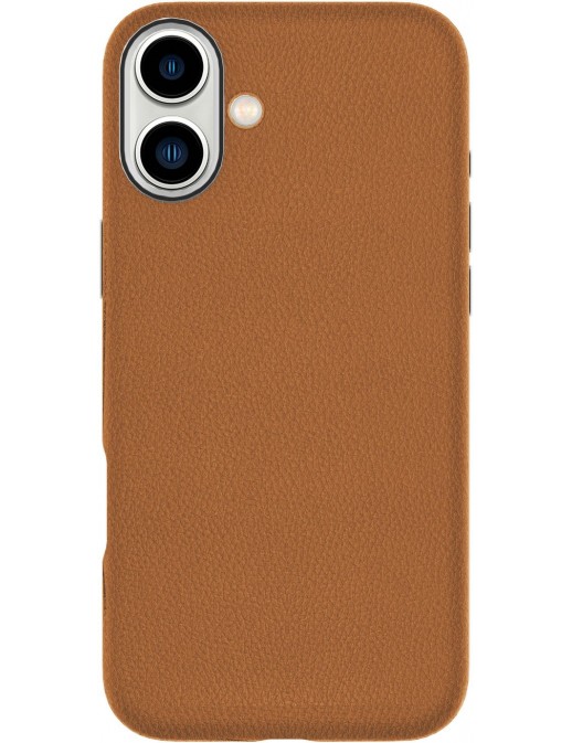 ES67160024 ES67160024 eSTUFF iPhone 16 INFINITE VENICE Magnetic Leather Cover - Brown - 86% recycled material Apple iPhone 16
