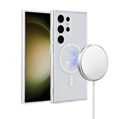 ES67403003 ES67403003 eSTUFF Samsung Galaxy S24 Ultra INFINITE OSLO Magnetic Hybrid Cover - Transparent - 86% recycled plasti...