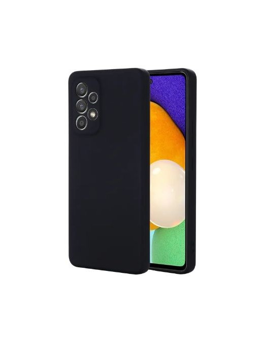 ES673220-BULK ES673220-BULK eSTUFF Samsung Galaxy A55 MADRID Silicone Cover - Black Samsung Galaxy (Mobilephone) A55 (2024)