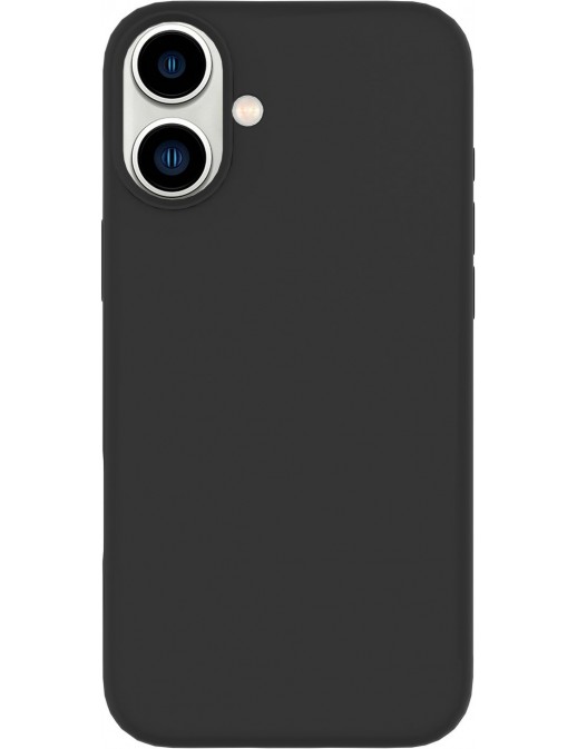 ES67120050-BULK ES67120050-BULK eSTUFF iPhone 16 INFINITE RIGA Silicone Cover - Black - 76% recycled material Apple iPhone 16