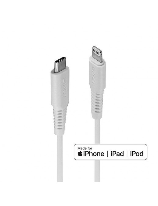 31318 31318 Lindy 3M Usb C To Lightning Cable White 876409