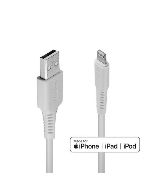 31326 31326 Lindy 1M Usb To Lightning Cable White 875499