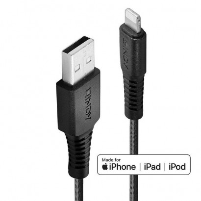 31293 31293 Lindy 3M Reinforced Usb Type A To Lightning Cable 817479