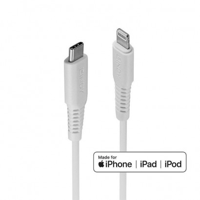 31315 31315 Lindy 0.5M Usb C To Lightning Cable White 876419