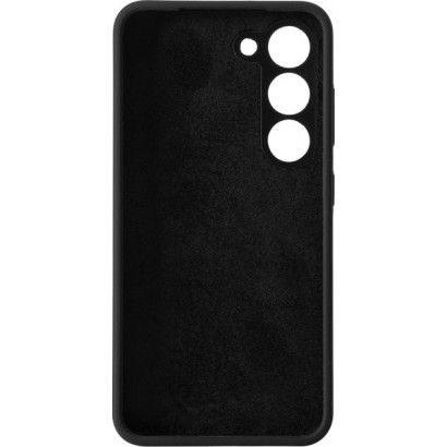 ES673200-BULK ES673200-BULK eSTUFF Samsung Galaxy S23 MADRID Silicone Cover - Black Samsung Galaxy (Mobilephone) S23
