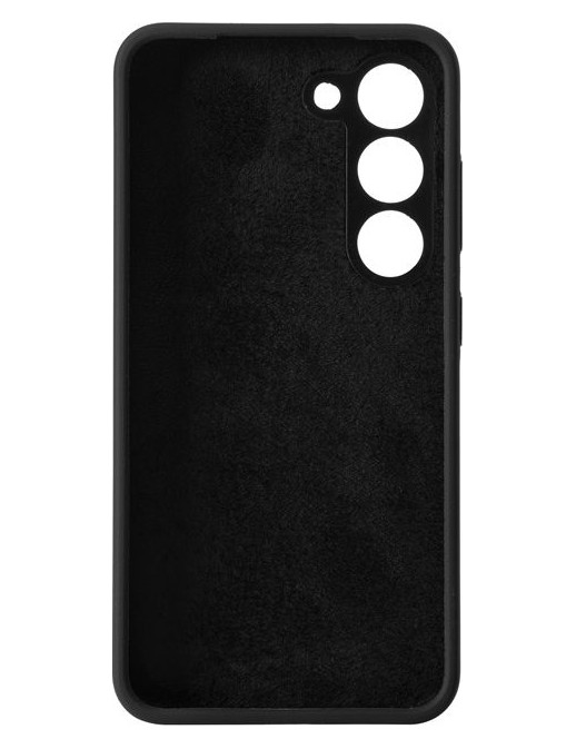 ES673200-BULK ES673200-BULK eSTUFF Samsung Galaxy S23 MADRID Silicone Cover - Black Samsung Galaxy (Mobilephone) S23