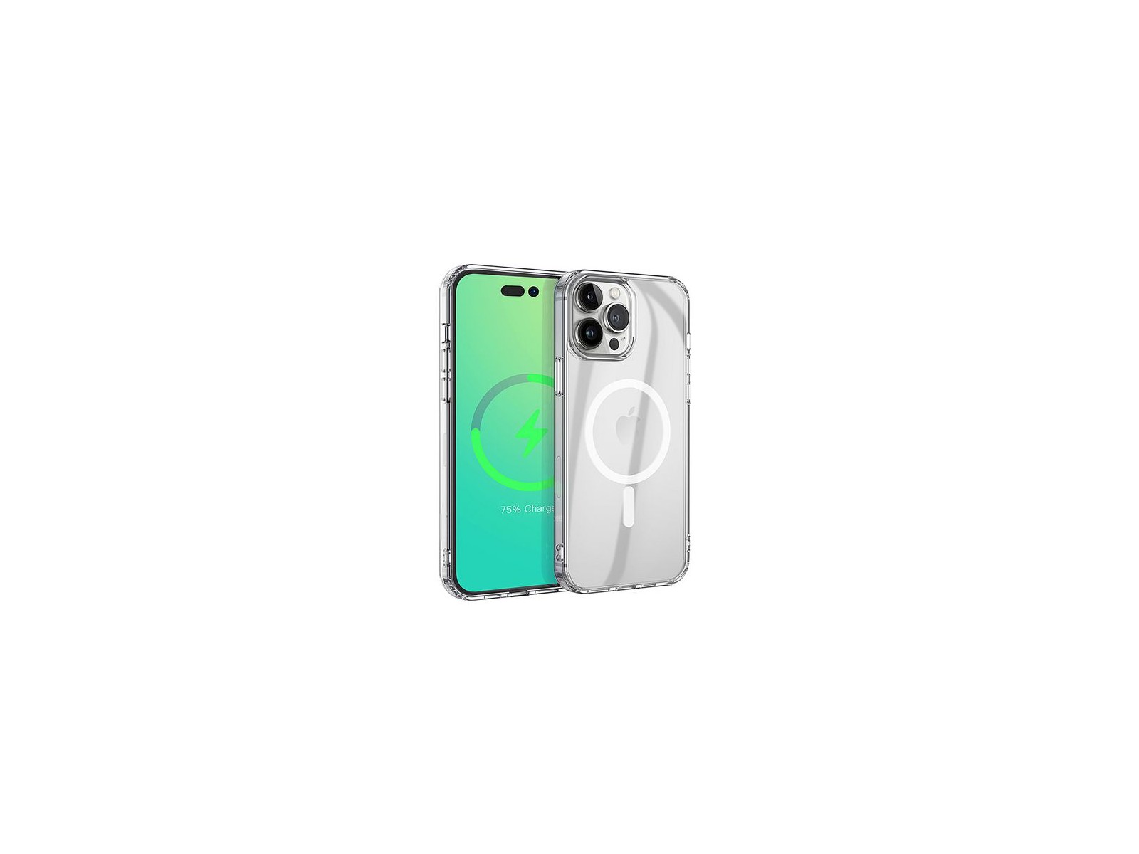 ES67140006-BULK ES67140006-BULK eSTUFF iPhone 14 Pro BERLIN Magnetic Hybrid Cover - Transparent Apple iPhone 14 Pro