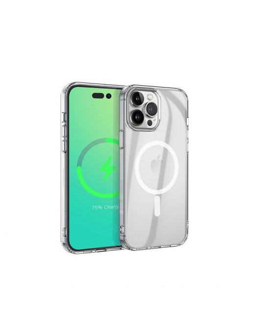 ES67140006-BULK ES67140006-BULK eSTUFF iPhone 14 Pro BERLIN Magnetic Hybrid Cover - Transparent Apple iPhone 14 Pro