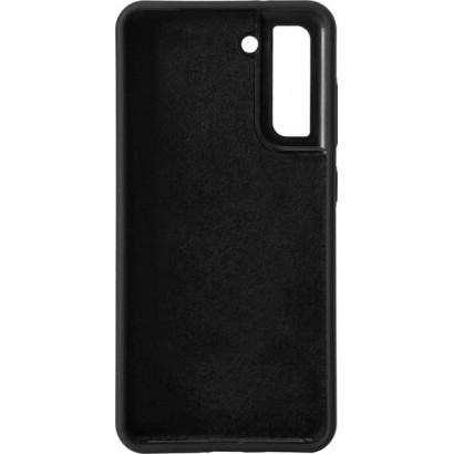 ES673197-BULK ES673197-BULK eSTUFF Samsung Galaxy S21 FE 5G MADRID Silicone Cover - Black Samsung Galaxy (Mobilephone) S21 FE 5G