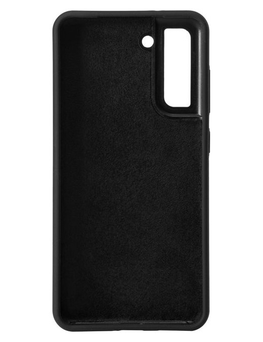 ES673197-BULK ES673197-BULK eSTUFF Samsung Galaxy S21 FE 5G MADRID Silicone Cover - Black Samsung Galaxy (Mobilephone) S21 FE 5G