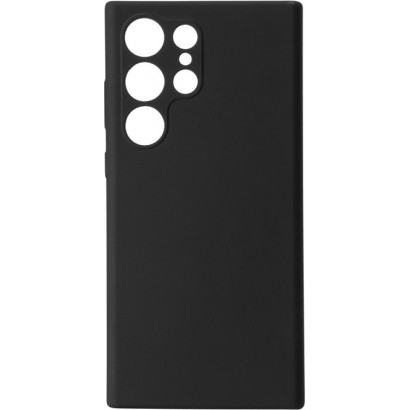 ES673202-BULK ES673202-BULK eSTUFF Samsung Galaxy S23 Ultra MADRID Silicone Cover - Black Samsung Galaxy (Mobilephone) S23 Ultra