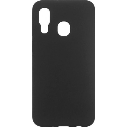 ES673141-BULK ES673141-BULK eSTUFF Samsung Galaxy A40 MADRID Silicone Cover - Black Samsung Galaxy (Mobilephone) A40 (2019)