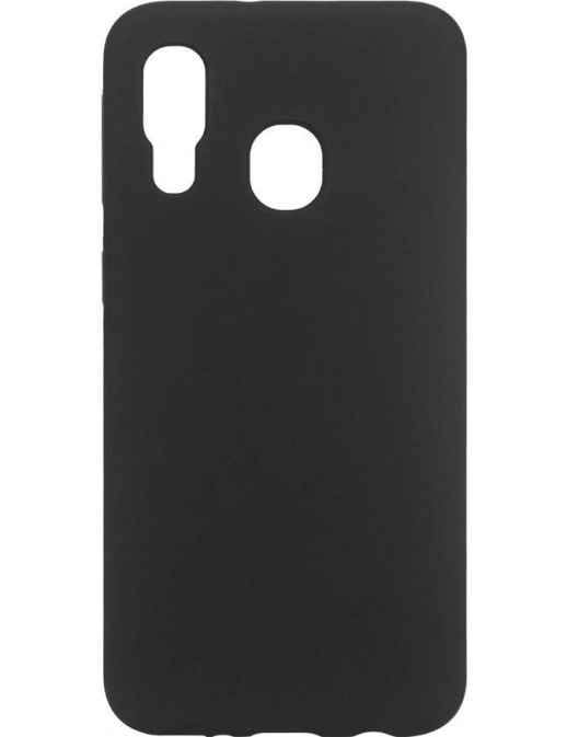 ES673141-BULK ES673141-BULK eSTUFF Samsung Galaxy A40 MADRID Silicone Cover - Black Samsung Galaxy (Mobilephone) A40 (2019)