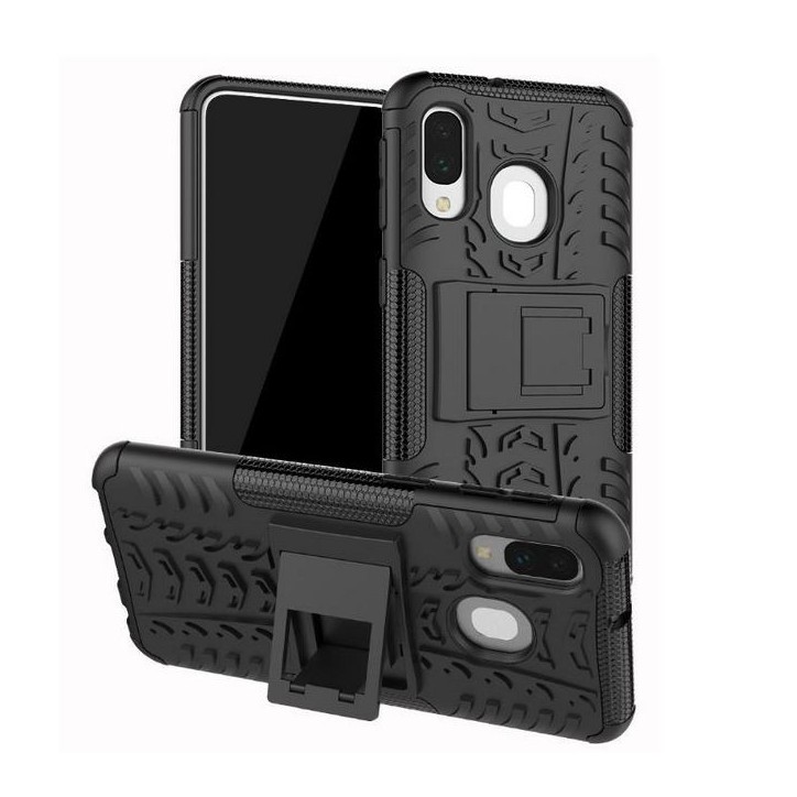 MOBX-COVER-A40-B CoreParts A40 Black Cover Samsung Galaxy A40 Shockproof Rugged Tire Armor Protective Case
