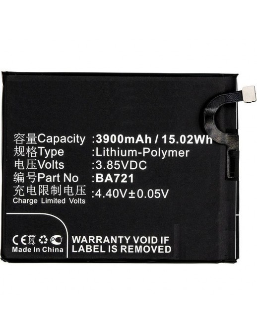 MOBX-BAT-MX721SL MOBX-BAT-MX721SL CoreParts Battery for Meilan Mobile 14.82Wh Li-ion 3.8V 3900mAh, Note 6 BA721