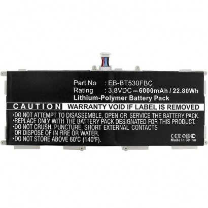 MBTAB0039 MBTAB0039 CoreParts Battery for Samsung Gal Tab4 26Wh Li-ion 3.8V 6800mAh for Samsung Galaxy Tab 4 10.1 SM-T530, Ga...