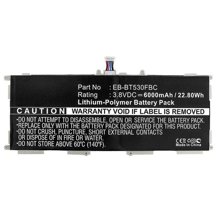 MBTAB0039 CoreParts Battery for Samsung Gal Tab4 26Wh Li-ion 3.8V 6800mAh for Samsung Galaxy Tab 4 10.1 SM-T530, Galaxy Tab 4 Ed