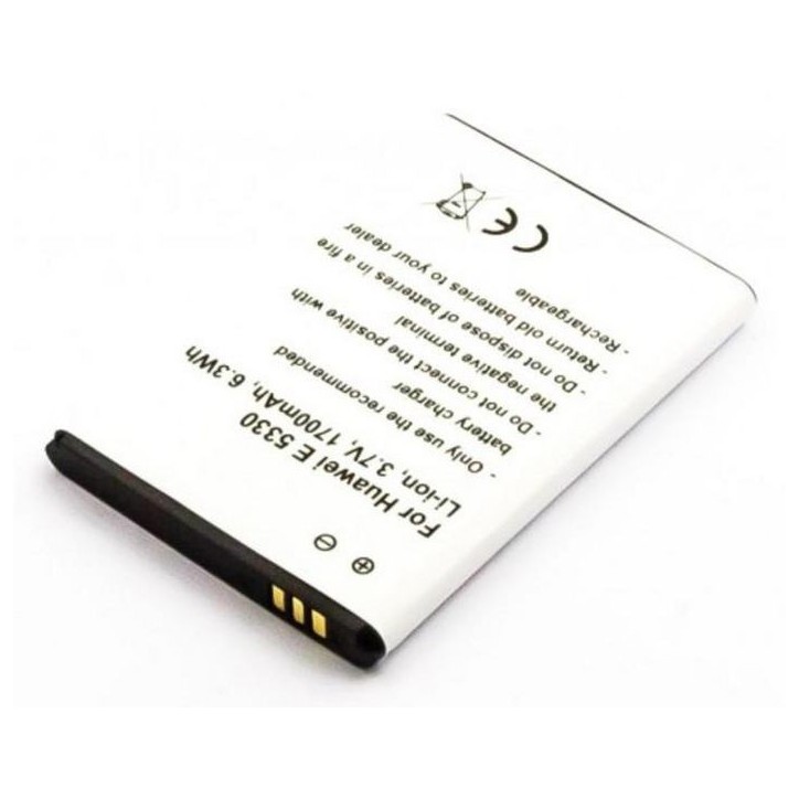 MOBX-HU-BAT0019 CoreParts Battery for Huawei Mobile 6.29Wh Li-ion 3.7V 1700mAh, E5330 HB554666RAW, HB5F2H Huawei Mobile E5330