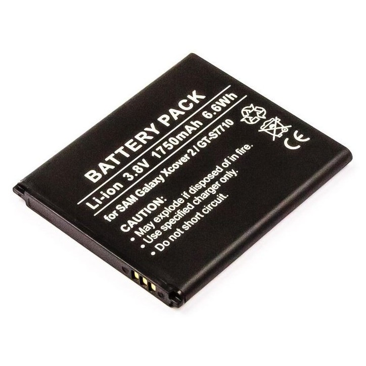 MSPP2924 CoreParts Battery for Samsung Mobile 6.65Wh Li-ion 3.8V 1750mAh, Samsung Xcover 2. GT-S7710 EB485159LA, GH43-03799A Sam